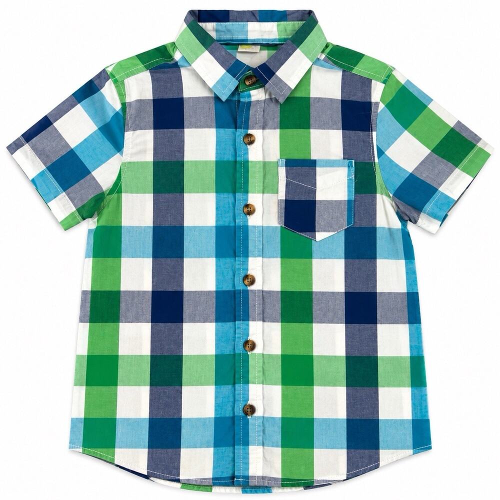 CRAZY 8 Plaid Boys Shirt Size (5-6)